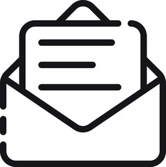 The Read Message icon depicts an open envelope, indicating that a message has been read. It's often used to signal that the user has received and acknowledged a message