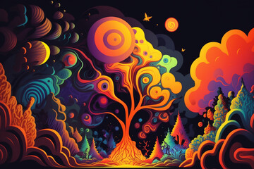 Colored paint background. Created with generative Ai technology.