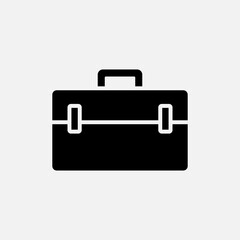 Briefcase Icon. Bag Vector, Sign and Symbol for Design, Presentation, Website or Apps. 