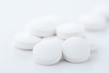 Fototapeta na wymiar Tablets medicine, pills close-up, pharmacy theme.