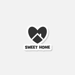 Sweet home logo sticker icon