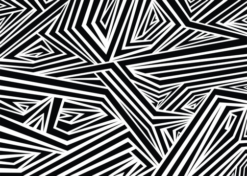 Abstract geometric pattern with lines. Vector illustration background