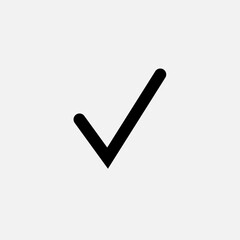 Checkmark Icon.  Approve, Confirm Symbol for Design, Presentation, Website or Apps Elements - Vector.  