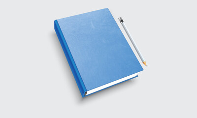 blue book isolated on white