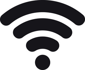 The Internet Connection icon is a symbol representing the presence and strength of a device's connectivity to the internet. It indicates whether a device is connected to a network - obrazy, fototapety, plakaty
