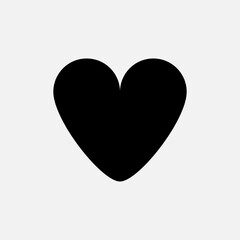 Heart Geometric Basic Shape Icon. Love  Symbol for Design, Presentation, Website or Apps Elements – Vector. 