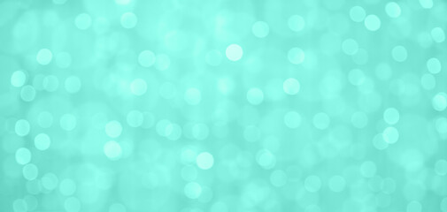Defocused abstract aquamarine blured lights background