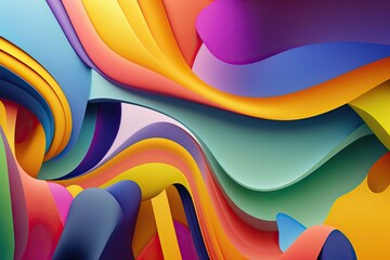 Obraz premium abstract graphic design for a colorful background