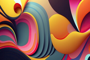 abstract graphic design for a colorful background