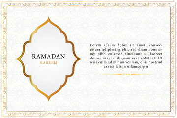Vector ramadan kareem banner with a gold background and the text ramadan kareem.