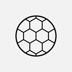 Fototapeta premium Soccer Ball Icon. Football Element Vector, Sign and Symbol for Design, Presentation, Website or Apps Elements. 
