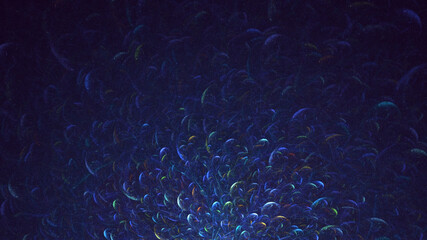 3D rendering abstract fractal light background