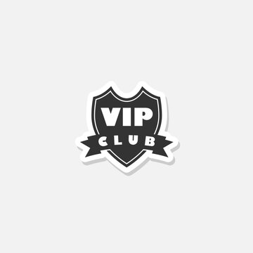 VIP club icon design sticker logo