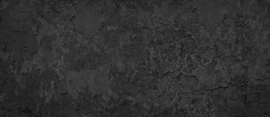aesthetic black plaster or stucco panoramic background