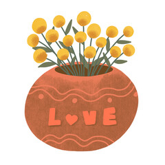 Flower is happiness pattern