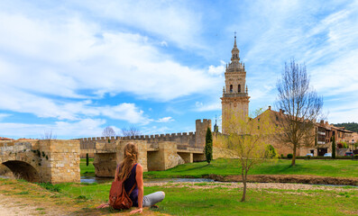 tourism at Burgo de Osma- Soria province in Spain, Castile and Leon