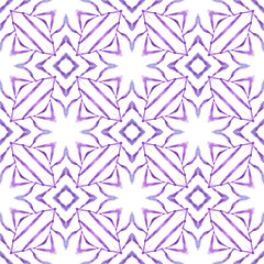 Fototapeta premium Tiled watercolor background. Purple adorable