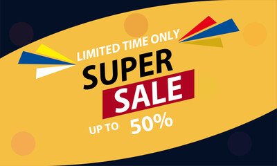 Super sale special offer banner