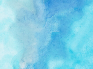 Obraz premium Abstract blue watercolor paint background. Vector illustration