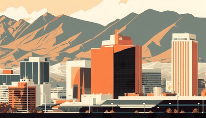 Reno cityscape (ai generate)