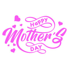 happy mothers lettering