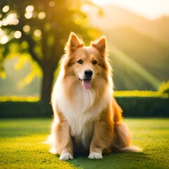 golden retriever dog, Generative AI