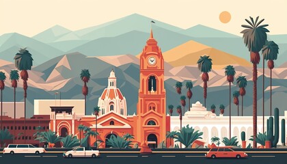 San Bernardino cityscape (ai generate)
