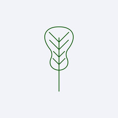 fresh green leaf design vector