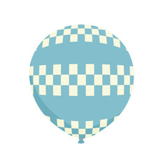Rubber balloon illustration with simple pattern
