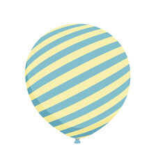 Rubber balloon illustration with simple pattern