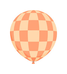 Rubber balloon illustration with simple pattern