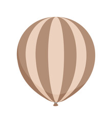 Rubber balloon illustration with simple pattern