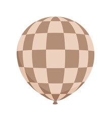 Rubber balloon illustration with simple pattern