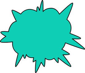 Splash Cloud Sticker