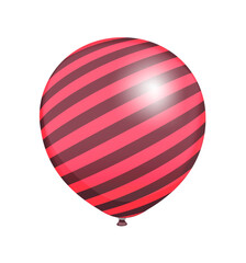 Rubber balloon illustration with simple pattern (realistic)