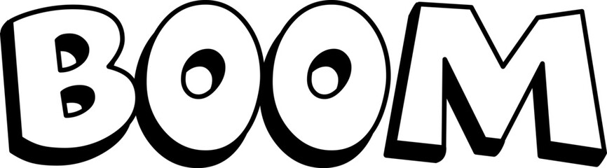 Boom Comic Font Letters © Mykola Syvak