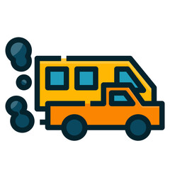 Traffic filled outline icon