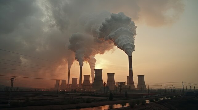 Environmental pollution , ai generated