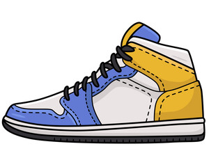 Sneaker shoe sport vector illustration
