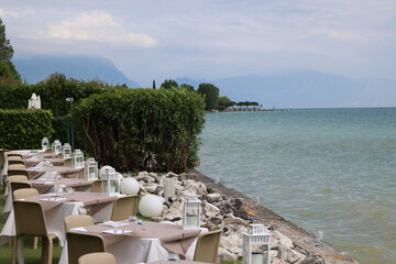 Blick von Sirmione auf den Gardasee	
