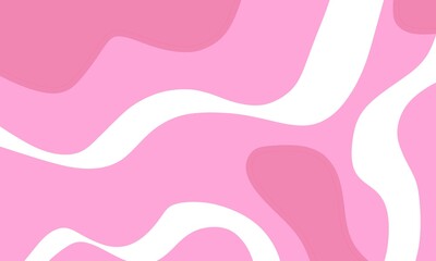 Pink minimalist design with abstract organic shapes. retro psychedelic style and Groovy hippie 70s postcard background