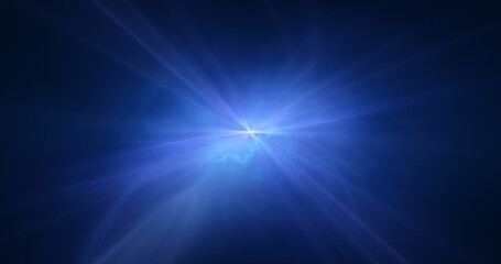 Obraz premium Abstract cosmic blue energy lines glowing background