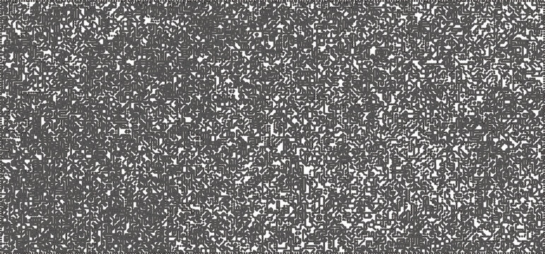 Dotwork noise pattern vector background. Black stipple dots and strips. Abstract noise dotwork pattern. Sand grain effect. Black dots grunge banner. Stipple spots. Stochastic dotted vector background. © t2k4