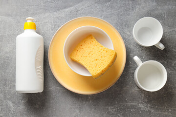 Detergent, accessories for dish washing and cleaning