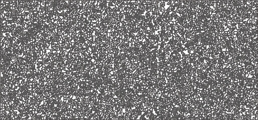 Dotwork noise pattern vector background. Black stipple dots and strips. Abstract noise dotwork pattern. Sand grain effect. Black dots grunge banner. Stipple spots. Stochastic dotted vector background.