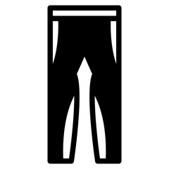Pants glyph icon
