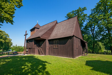 Saint John the Baptist Church, Biskupice village in Greater Poland Voivodeship, Poland.