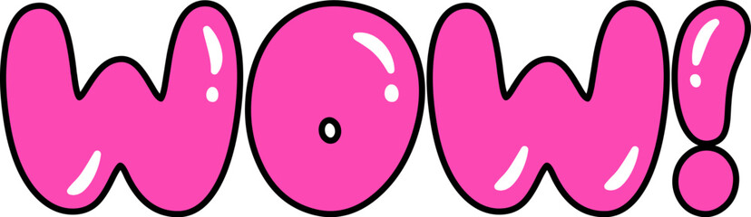 Wow Comic Font Letters © Mykola Syvak