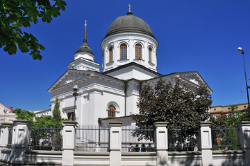 Fototapeta na wymiar Bialystok - the largest city in northeastern Poland and the capital of the Podlaskie Voivodeship. Eastern Orthodox Church of St. Nicholas.