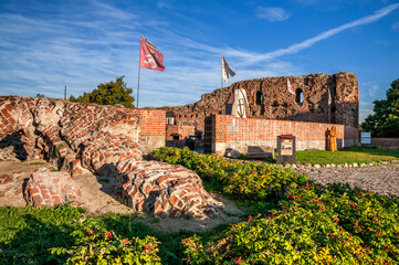 Ruins of castle in Torun, Kuyavian-Pomeranian Voivodeship, Poland	